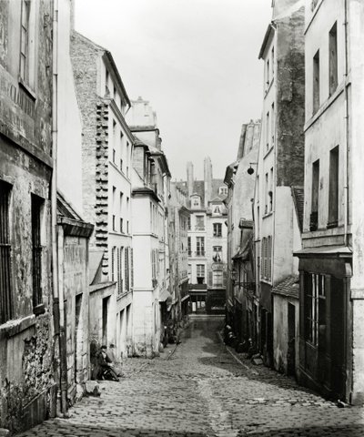 Rue du Bon-Puits, von der Rue Traversine, Paris, 1858-78 von Charles Marville